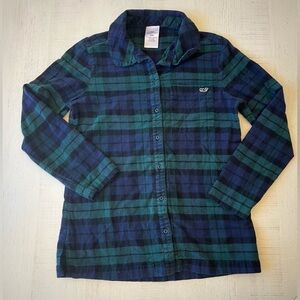 Vineyard Vines Plaid Shirt in Navy
